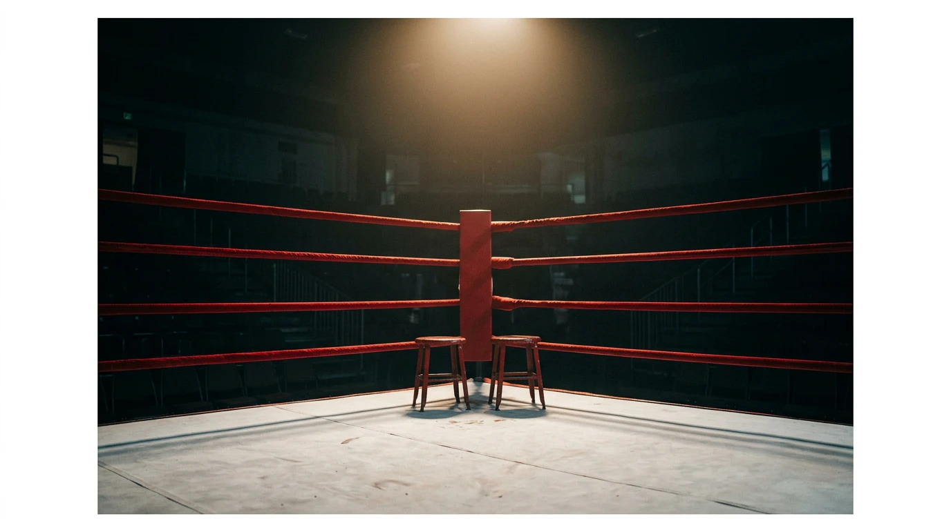 Boxring von oben mit Schweizer Quotenanzeige